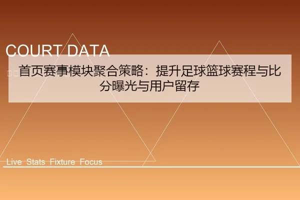 首页赛事模块聚合策略：提升足球篮球赛程与比分曝光与用户留存
